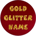 Gold Glitter Name